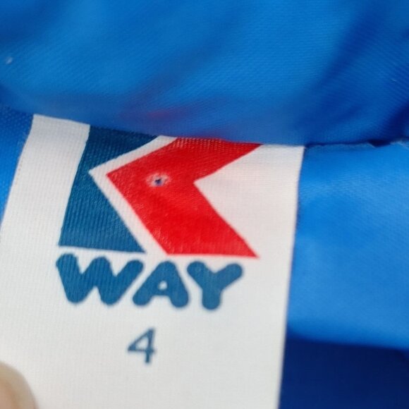 VINTAGE BRIGHT BLUE KWAY Jacket US Size 4 Unisex Please see Measurements… - Picture 10 of 11